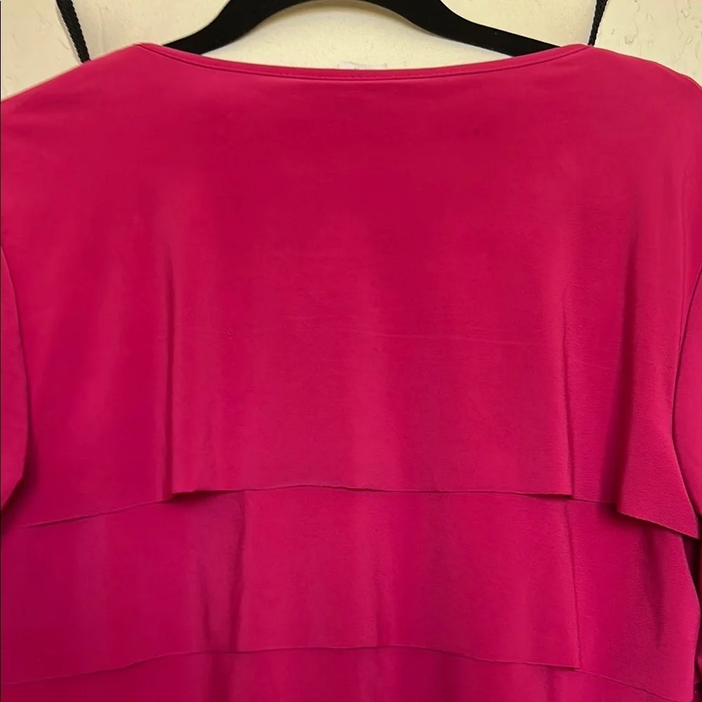 MSK Pink Blazer with Black Zipper and Cropped Style - Picture 5 of 5